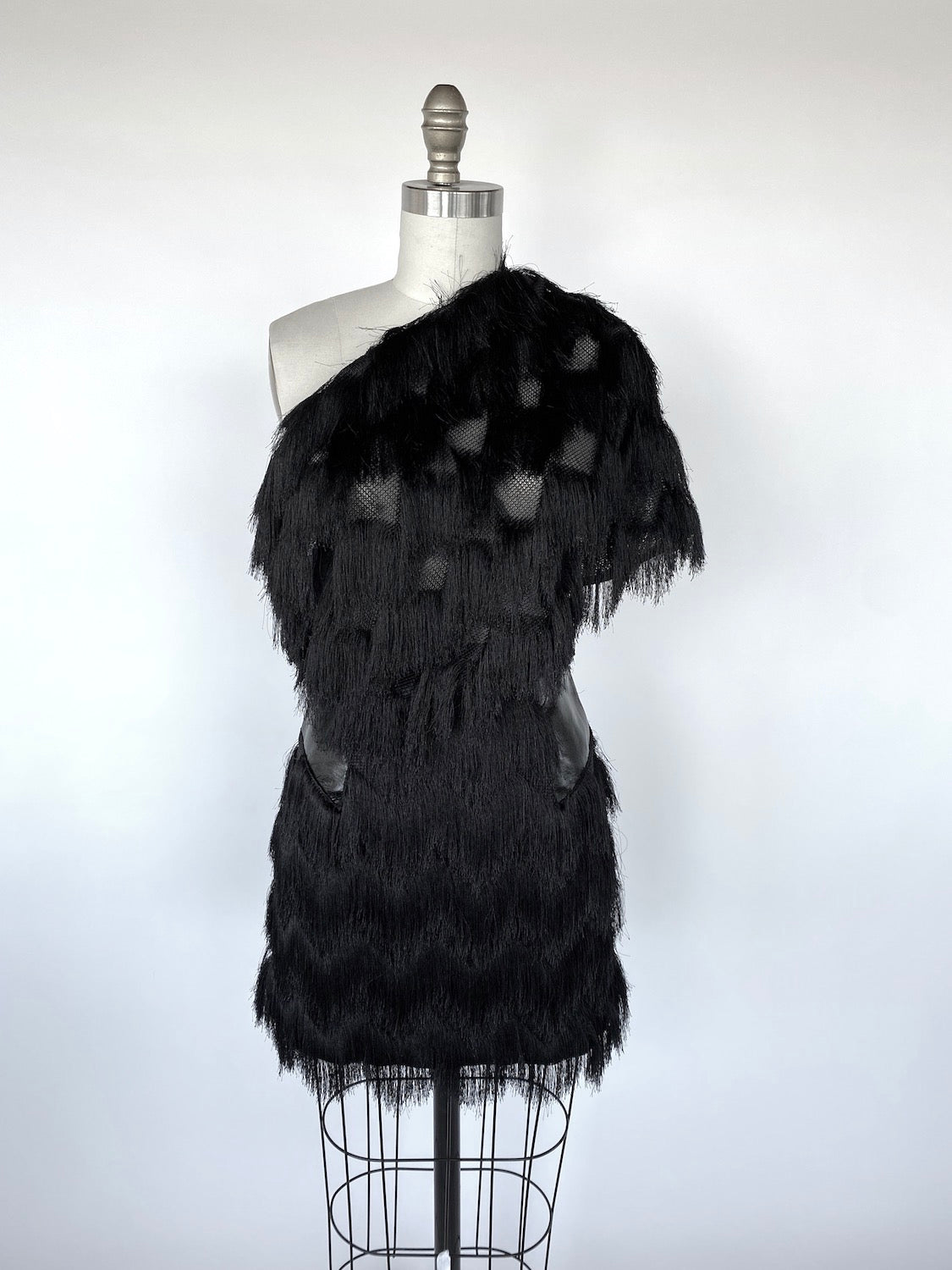 black fringe skirt black fringe wrap