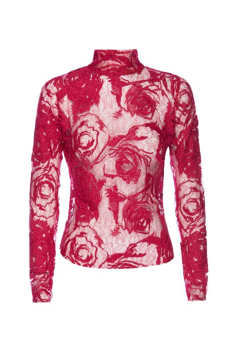 ROSE Lace Embroidered Top