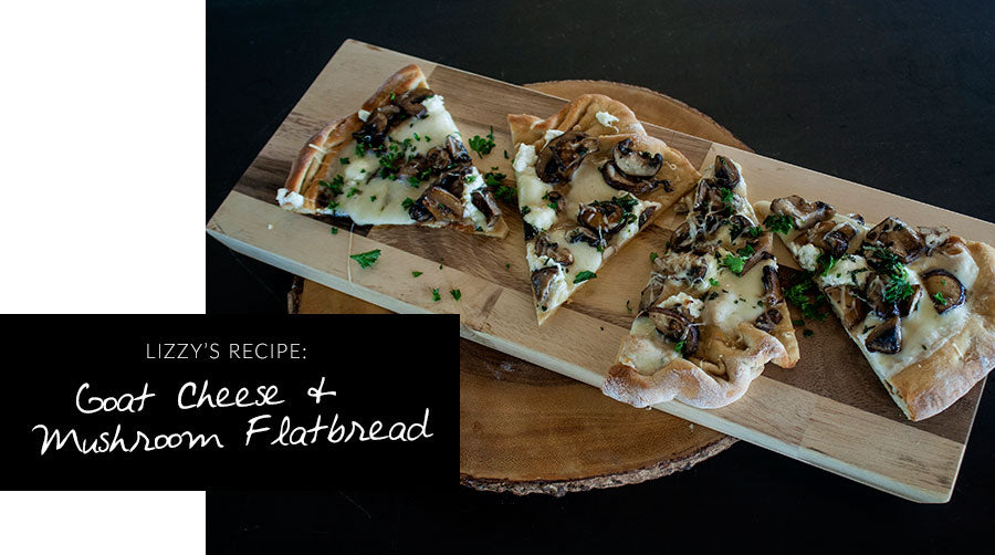 Easy App: Goat Cheese & Mushroom Flatbread