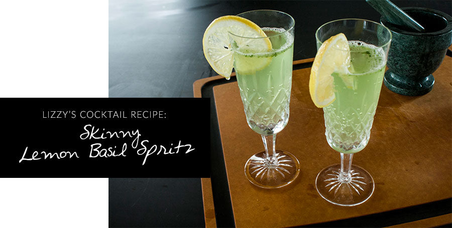 Drink Yourself Clean: Skinny Lemon Basil Spritz