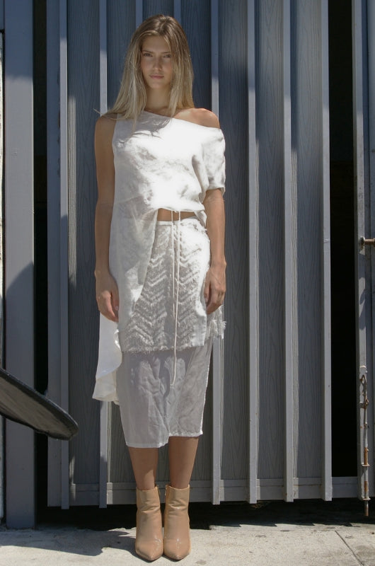 SOUL Double Layer Faux Wrap Skirt
