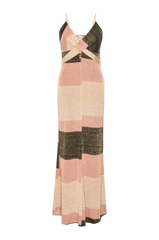 BETTY Stripe Criss Cross Dress