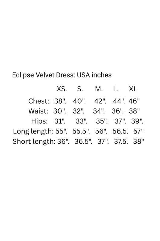 ECLIPSE Velvet Bias Dress