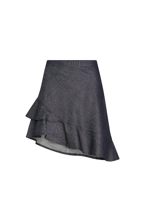 Woman's  short denim skirt