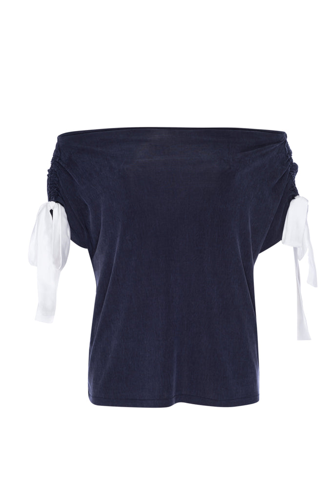 CAMILLA Off-the-shoulder Convertible Knit Top