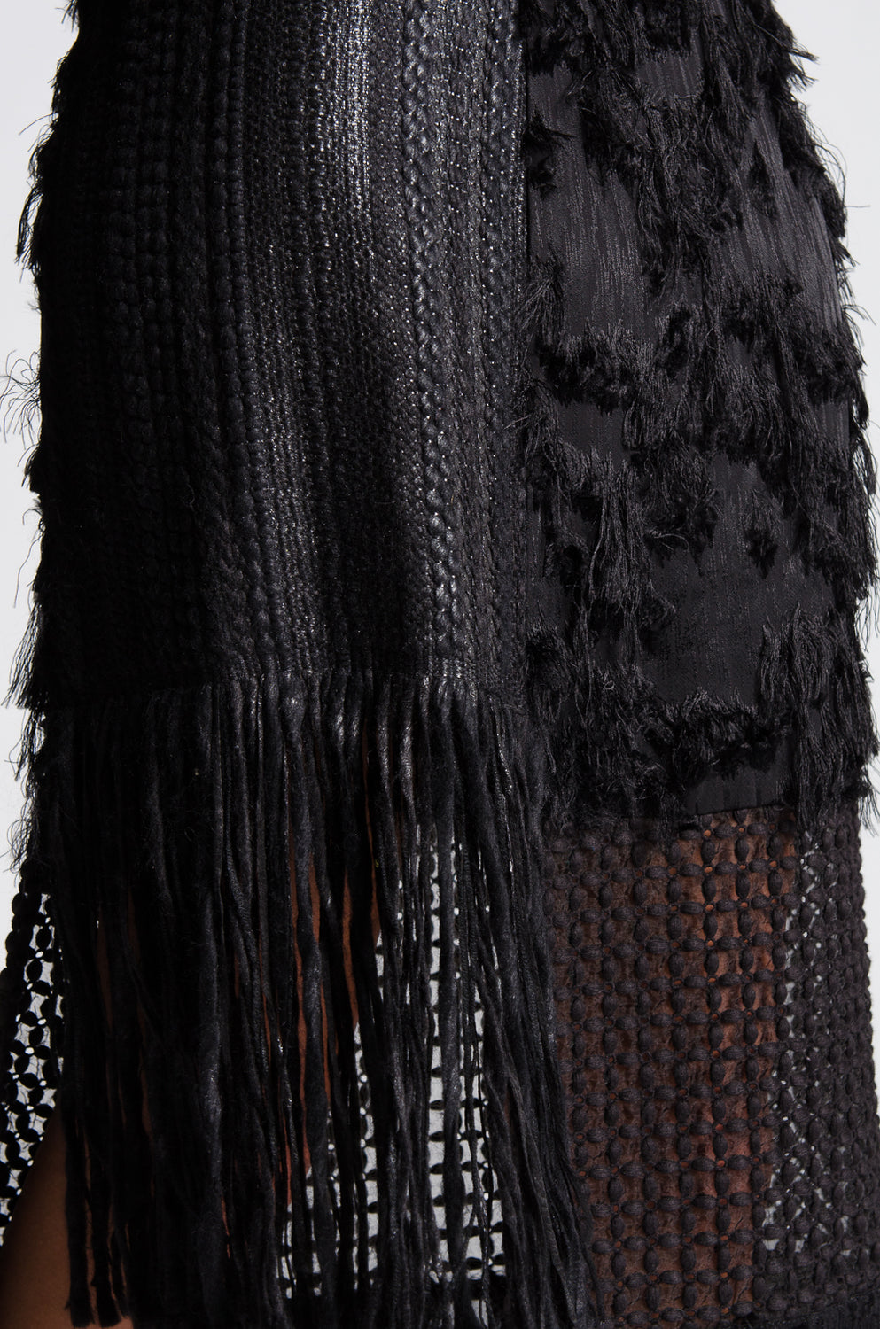 JAMIE Fringe Straight Skirt