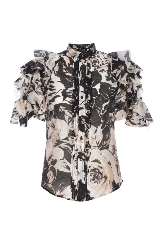 PARIS Silk Printed Top