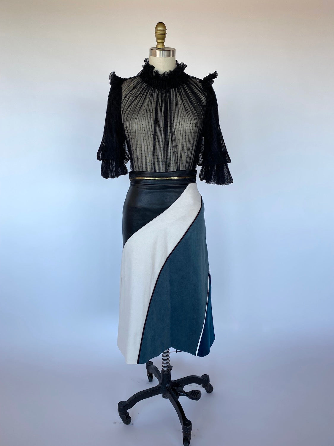 HARPER A-line Multi-color Skirt