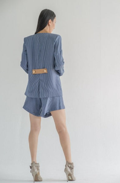 CYPRUS Pinstriped Loose Fit Jacket