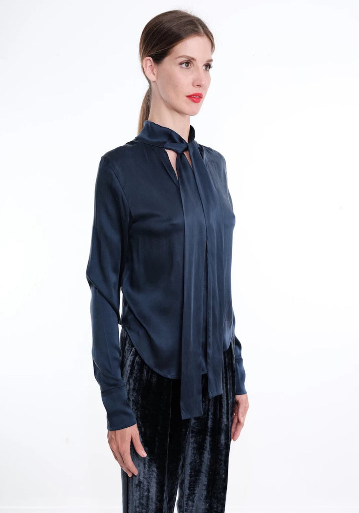 SASHA Reversible Wrap Neck Blouse