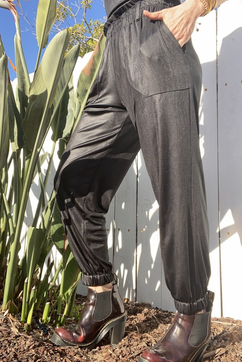 Black summer lounge pants.